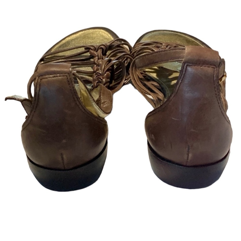 Circa Joan and David Strappy Brown Gladiator Sandals 8 1/2 - Picture 8 of 11
